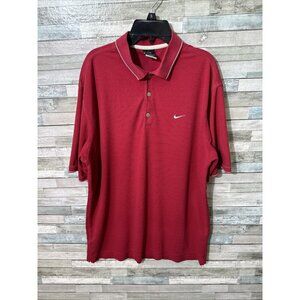Men’s Nike Dri Fit Polo T-shirt Red Large